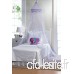 World of Products Violet Ciel de lit avec Fleur Ornements - B00QTB8NOE